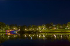 Torrens River Footbridge, Adelaide Convention Centre and the Adelaide Oval