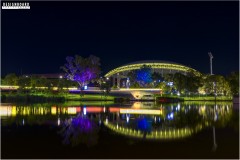 Torrens River Footbridge, Adelaide Convention Centre and the Adelaide Oval