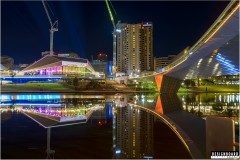 Torrens River Footbridge, Adelaide Convention Centre and the Adelaide Oval